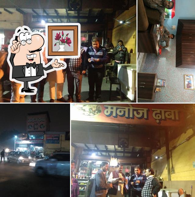 The interior of Manoj Dhaba