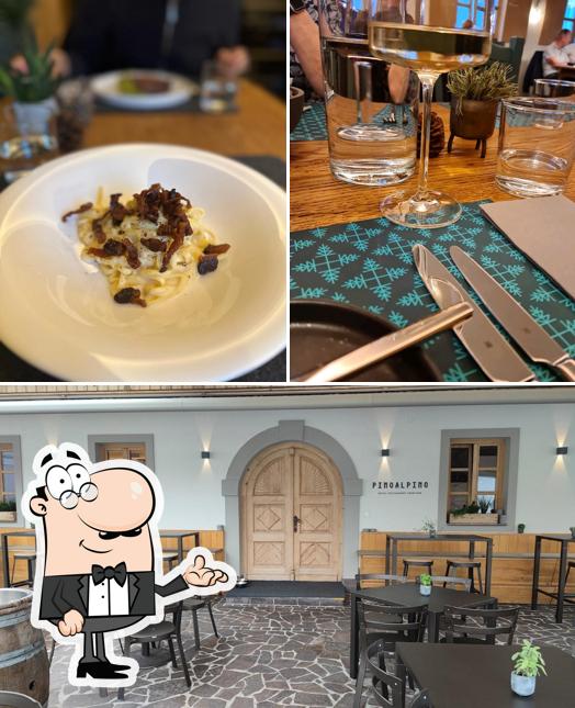 Gli interni di Pino Alpino // Hotel & Restaurant & Wine Bar