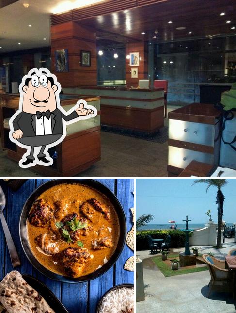 The photo of Le Pondichéry - Cafe by the Sea’s interior and food