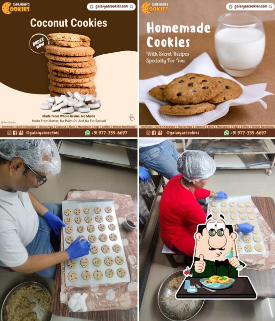 Food at Galaiya's Cookies