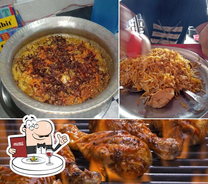 Food at Lazeez Chicken Biryani