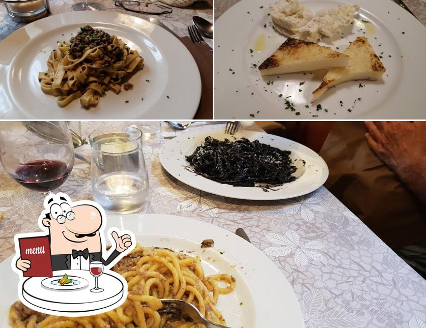 Platti al Trattoria all'Oca Bianca