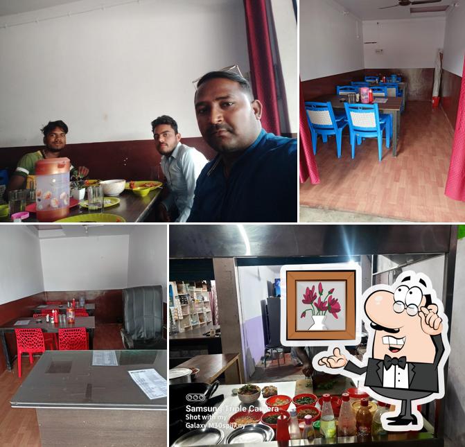 The interior of Welcome Restaurant Sikandarpur