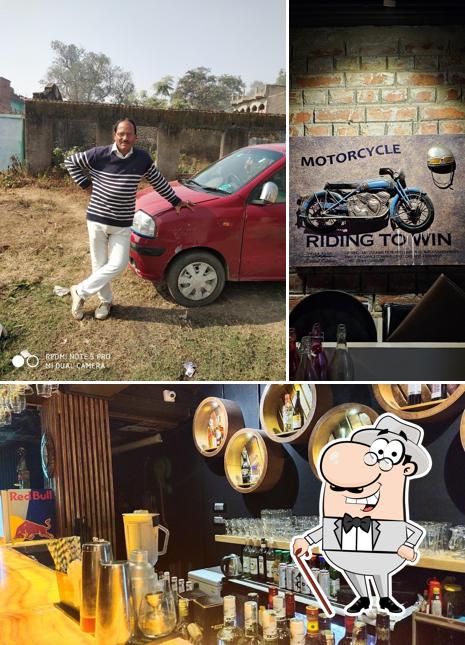 This is the image depicting exterior and food at Osm Restro & Lounge