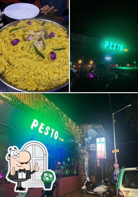 This is the photo depicting exterior and food at Pesto Cafe
