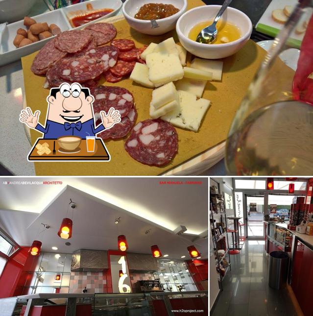 Bar Manuela si caratterizza per la cibo e interni