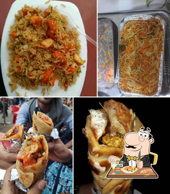 Food at Khan's Kathi Rolls