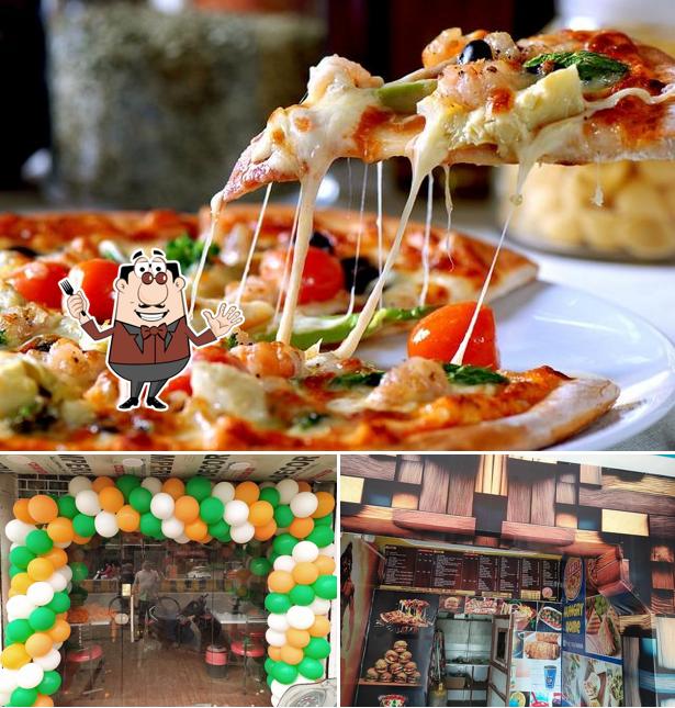 Food at Pizza hungry home