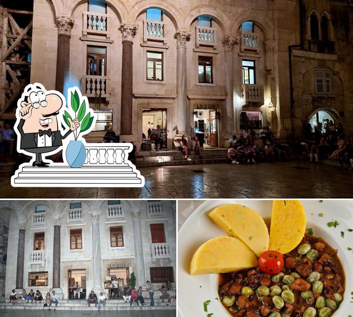 La foto di esterno e cibo da Café & Restaurant Lvxor Split