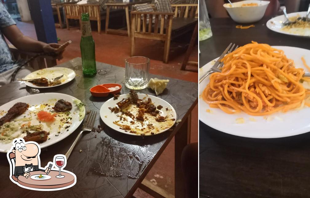 Food at FlameOn Bar & Restaurant