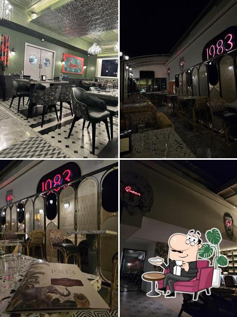 The interior of 1983 Lounge & Kitchen by Yuvraj Groups