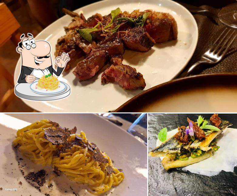 Spaghetti alla carbonara al Bertie's Bistrot