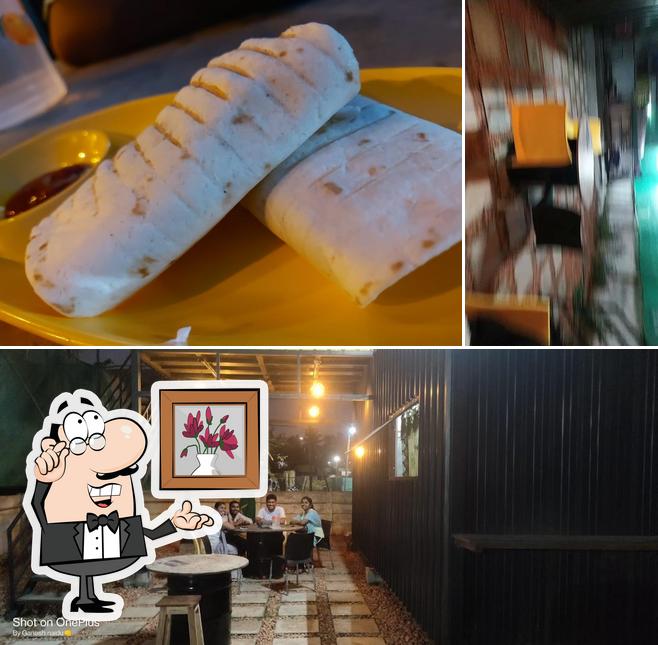 This is the picture depicting interior and food at CFL - Chidambaram Food League