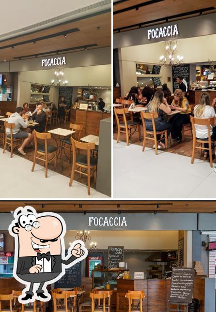 O interior do Focaccia Café