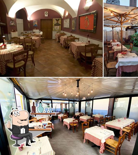 Gli interni di Ristorante X Bacco