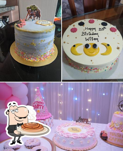 Look at this picture of Oven fresh cakes