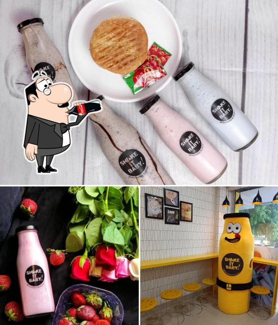 The restaurant's drink and food