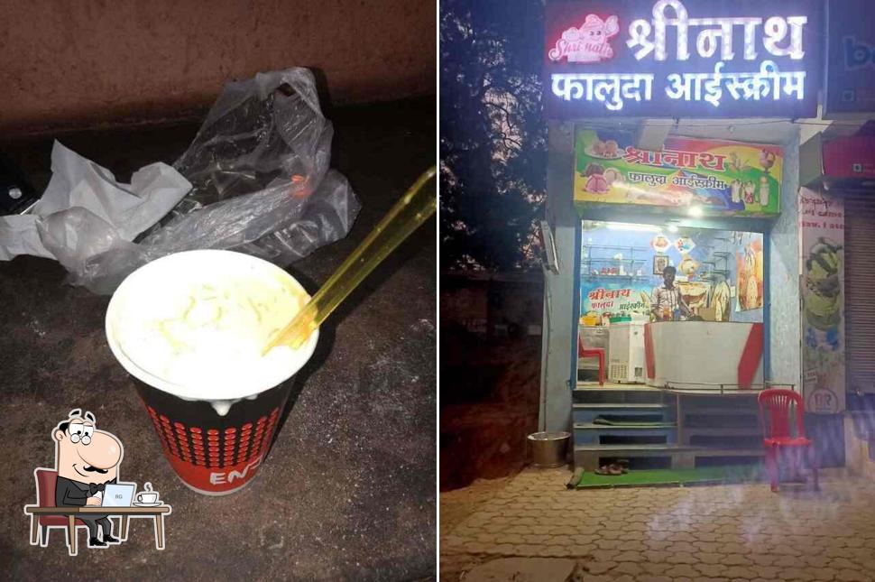 The interior of Shri Nath Faluda Ice Cream
