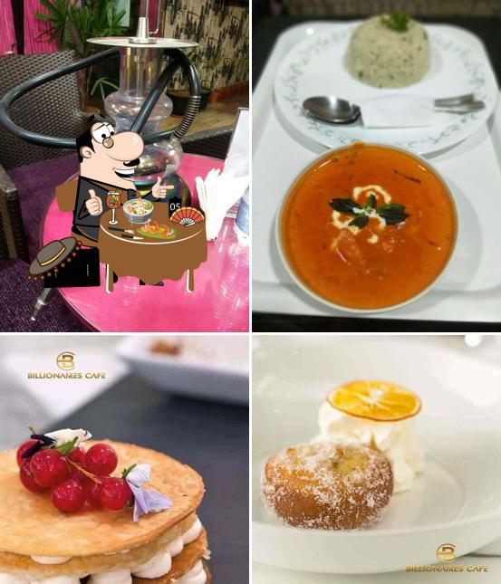Food at Billionaires Cafe