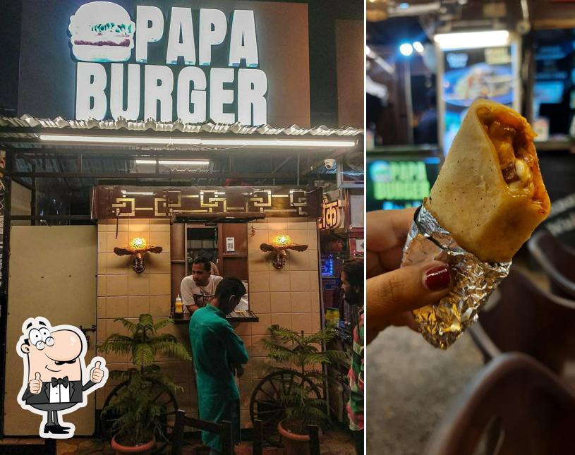 Look at the picture of Papa Burger
