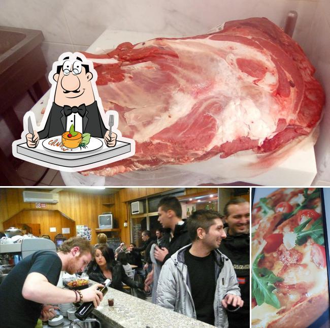 Tra le varie cose da Pizzeria del Borgo si possono trovare la cibo e interni