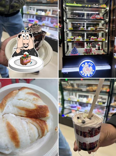 Chocolate cake at Raju Bakery