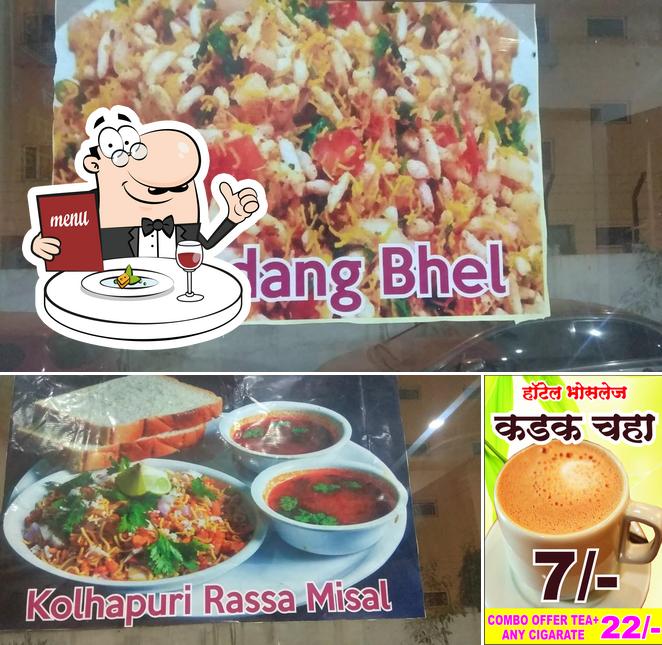 Bhosale's Kolhapuri Rassa Misal is distinguished by food and beverage