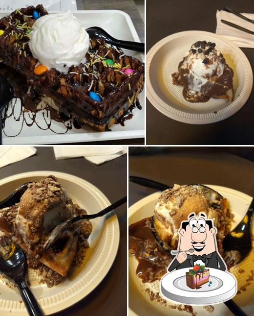 Chocolate cake at Mr. Waffle
