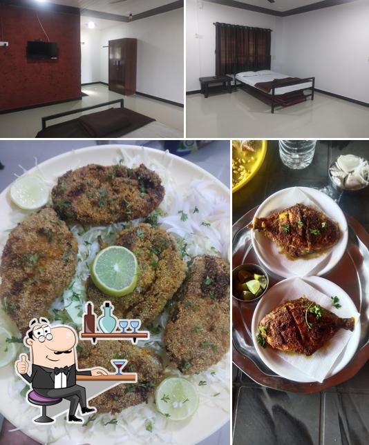 This is the photo displaying interior and food at Sunrise Family Resort