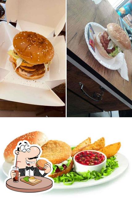 Try out a burger at The Monkey Cafe