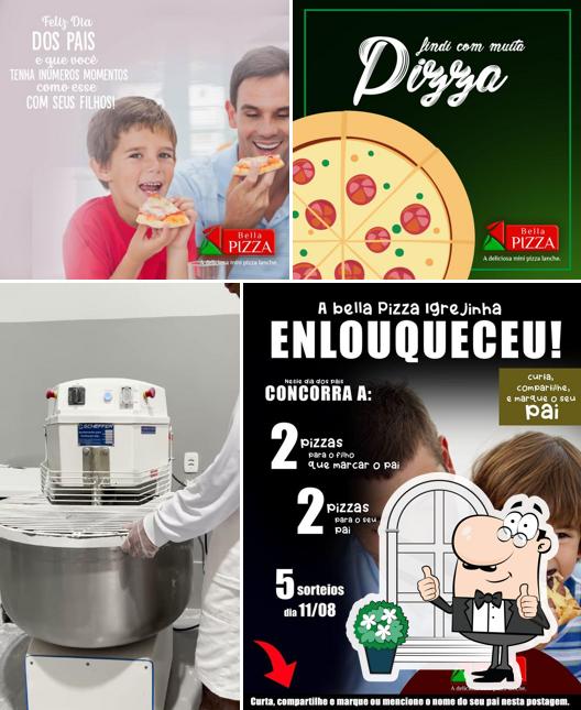 O exterior do Bella Pizza
