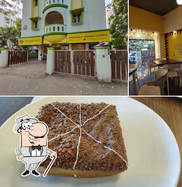The photo of Cinnamon House’s exterior and food