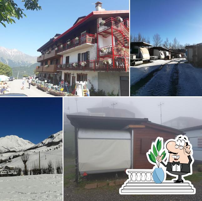 Goditi la vista dagli esterni di Camping Zambla