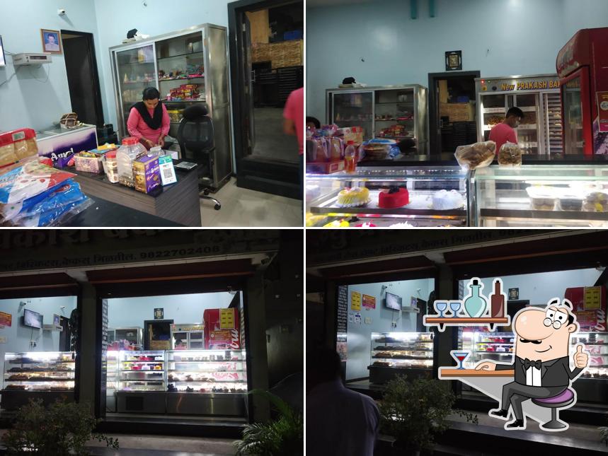 The interior of New Prakash Bakery