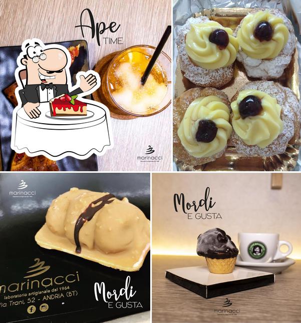 Marinacci serve un'ampia gamma di dessert