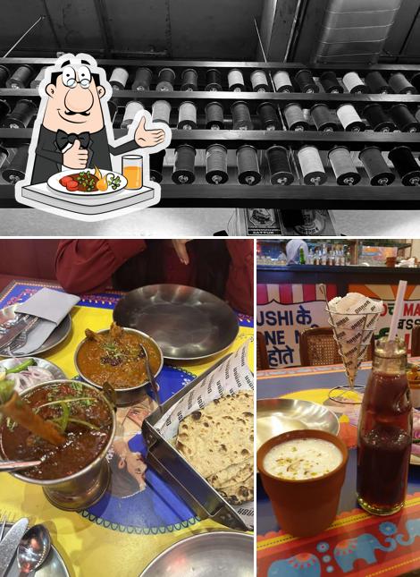 This is the image displaying food and wine at Dhaba Estd 1986 Delhi, Noida One29
