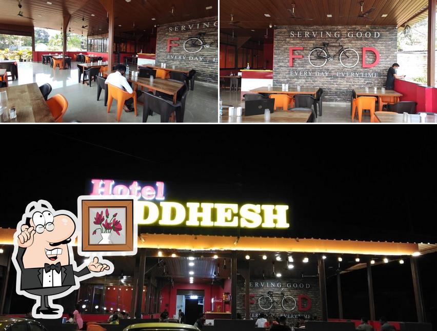The interior of Hotel Riddhesh