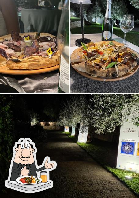 La cibo e esterno del ristorante