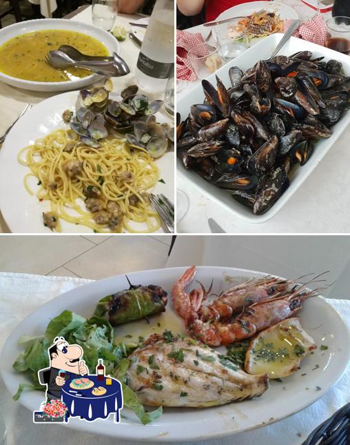 Ristorante l Ruderi Panoramico serve un'ampia scelta di prodotti di cucina di mare