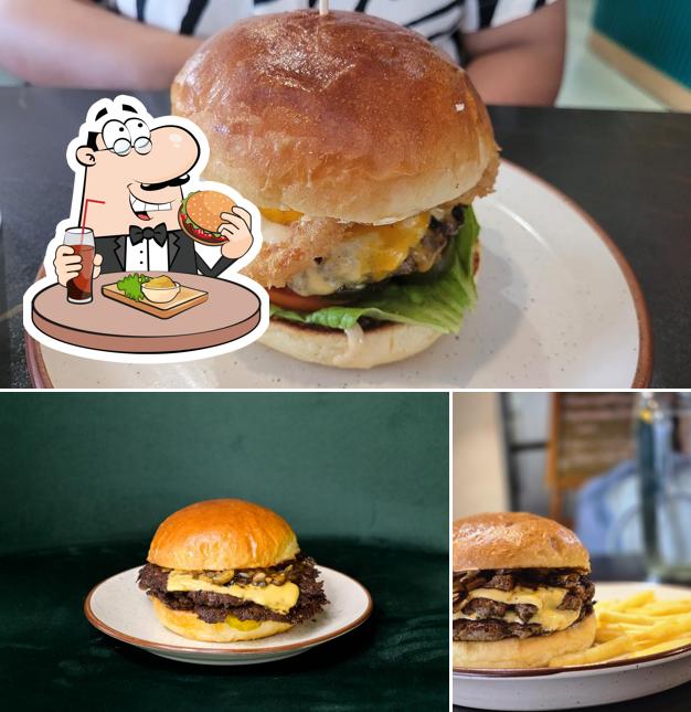 Order a burger at The Burgery In