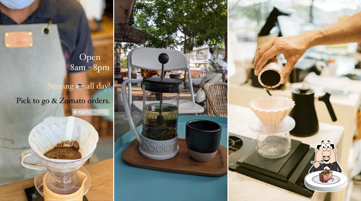 Chocolate cake at Minimal Coffee Roasters