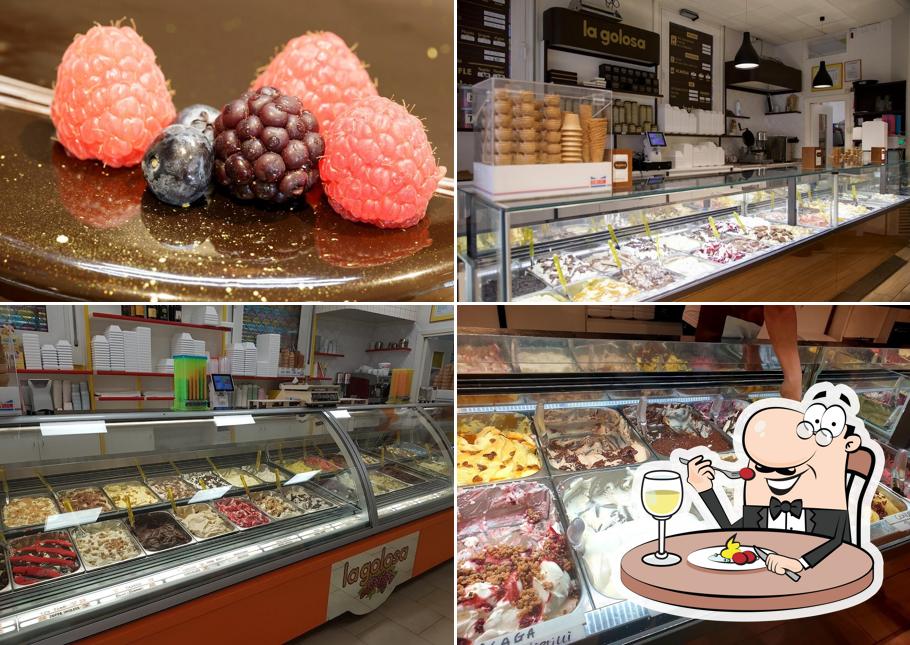Platti al Gelateria La Golosa