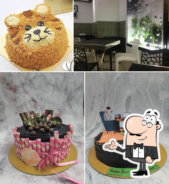 Among different things one can find interior and food at Asoka Bakers