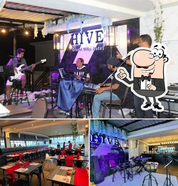 The interior of Hive cafe and lounge bar