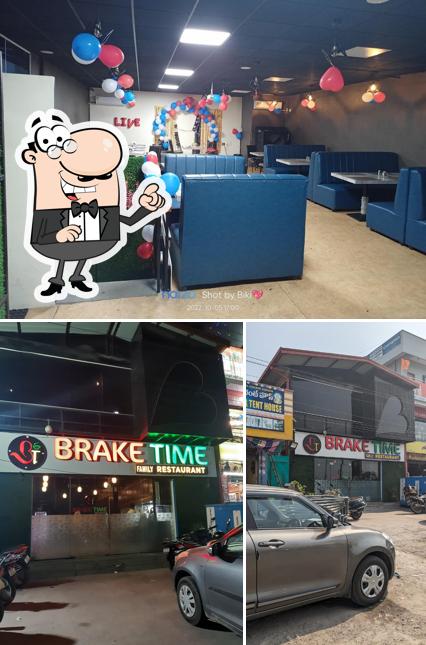 The exterior of Brake Time Family Restaurant