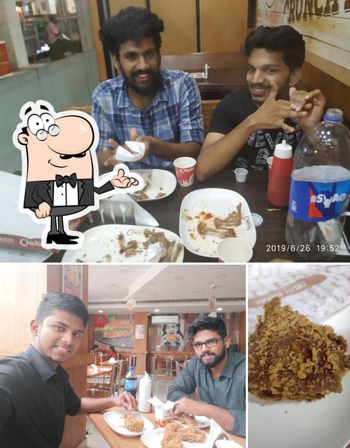 The image of Chicking’s interior and food