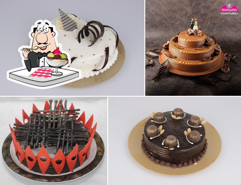Monginis Cake Shop offers a number of sweet dishes