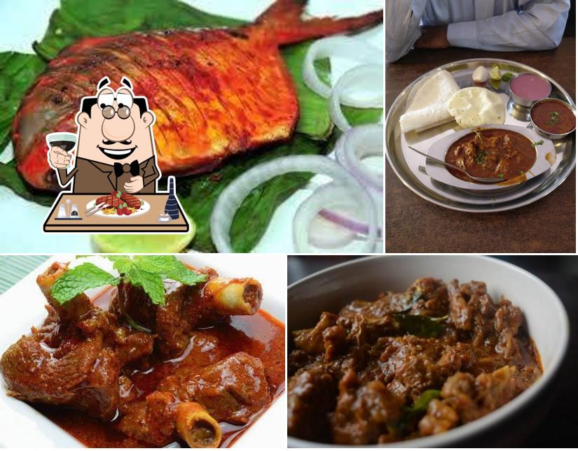 Order meat meals at Samadhan Hotel