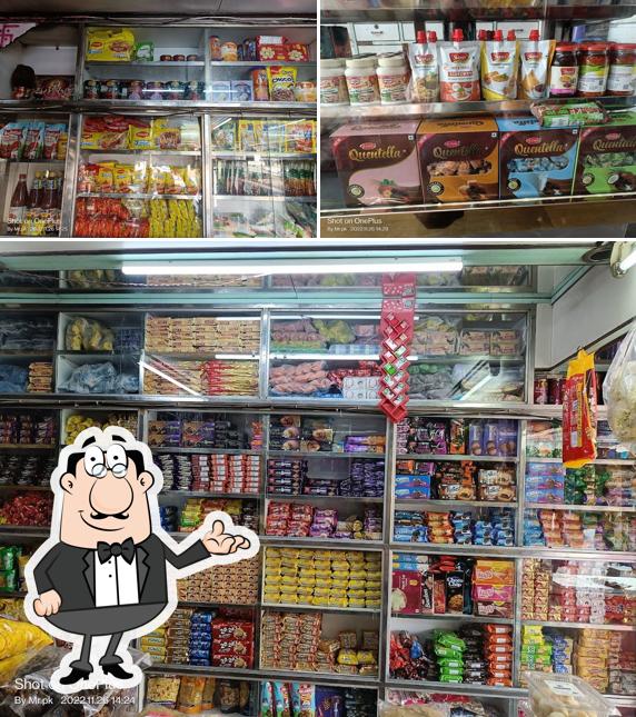 The interior of Shreenath sweet Dairy and bakery
