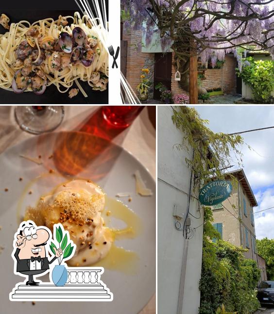 La foto della esterno e bevanda di Trattoria Vigolante